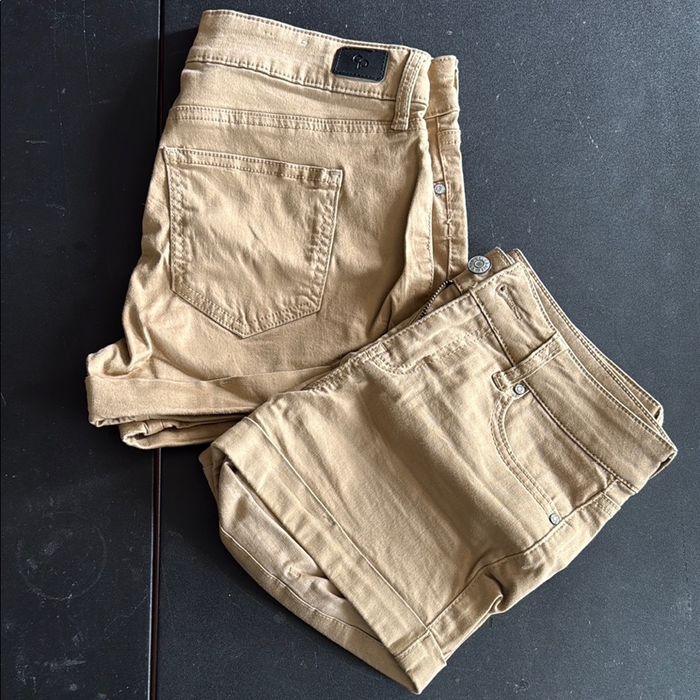Celebrity Pink Casual Tan Denim Shorts